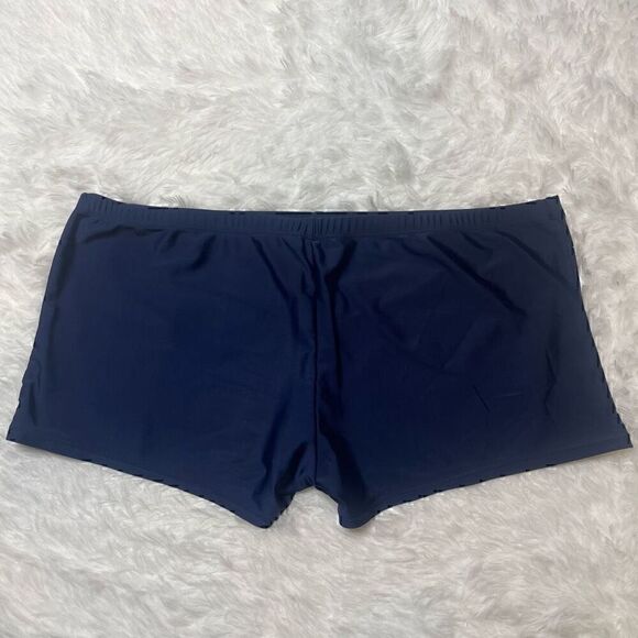 Rosegal Womens Plus Size 3X Navy Blue Swim Shorts Bottoms Stretchy Swimwear - Picture 9 of 9
